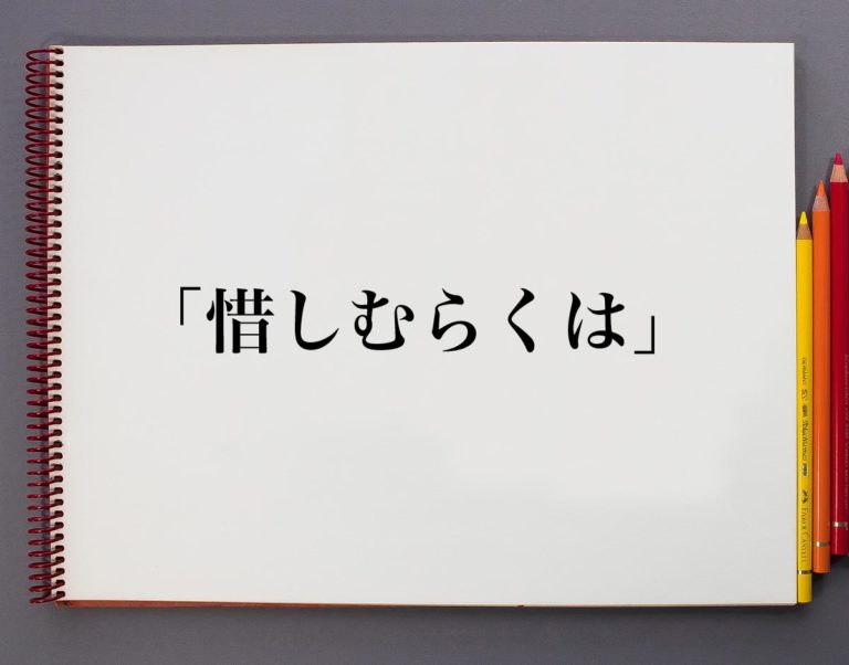 「惜しむらくは」とは？意味や使い方を解説 意味解説辞典 2131