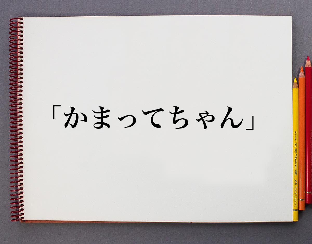 かまってちゃん とは 意味や使い方を解説 意味解説辞典