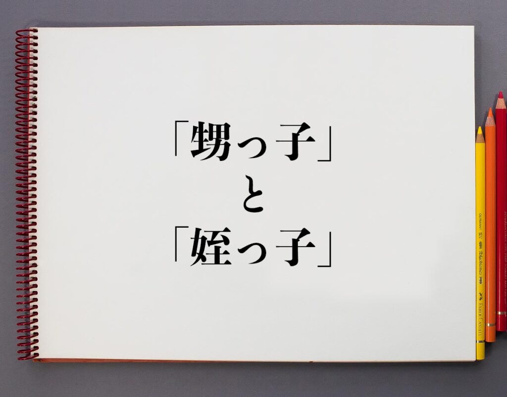 「甥っ子」と「姪っ子」の違いとは?分かりやすく解釈 | 意味解説辞典