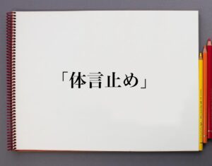 「体言止め」とは？意味や使い方、例文など分かりやすく解釈 | 意味解説辞典